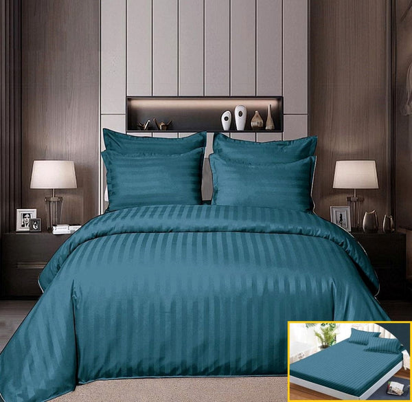 lenjerii cu elastic bumbac finet damasc albastru pucioasa