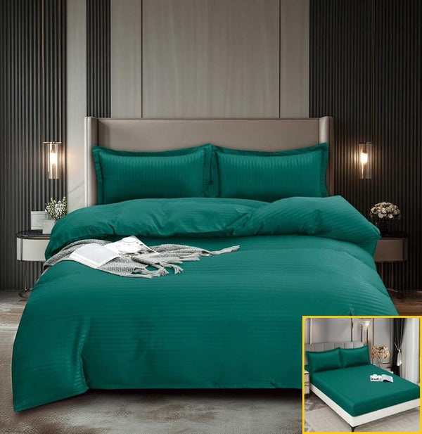 Lenjerii cu Elastic Bumbac Finet Damasc Verde DME110