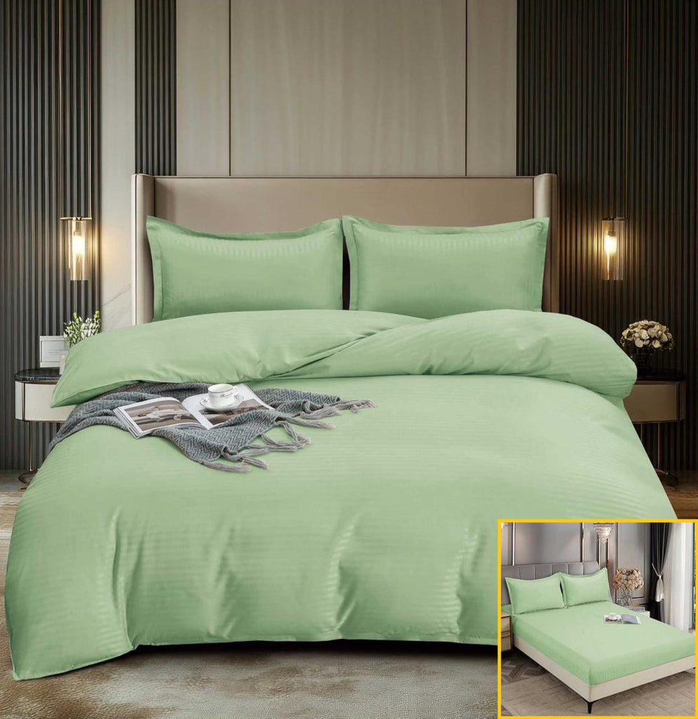 Lenjerii cu Elastic Bumbac Finet Damasc Verde DME202