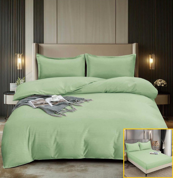 Lenjerii cu Elastic Bumbac Finet Damasc Verde DME202