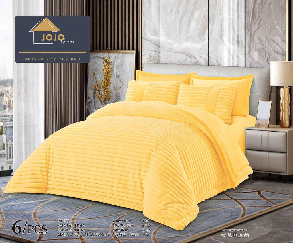 Lenjerii cu Elastic si Pilote Cocolino Blanita Iepure Galbene LCJ803