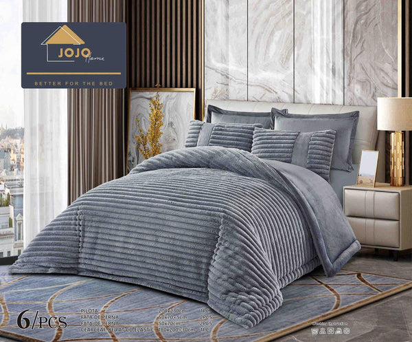 Lenjerii cu Elastic si Pilote Cocolino Blanita Iepure Gri Inchis LCJ804