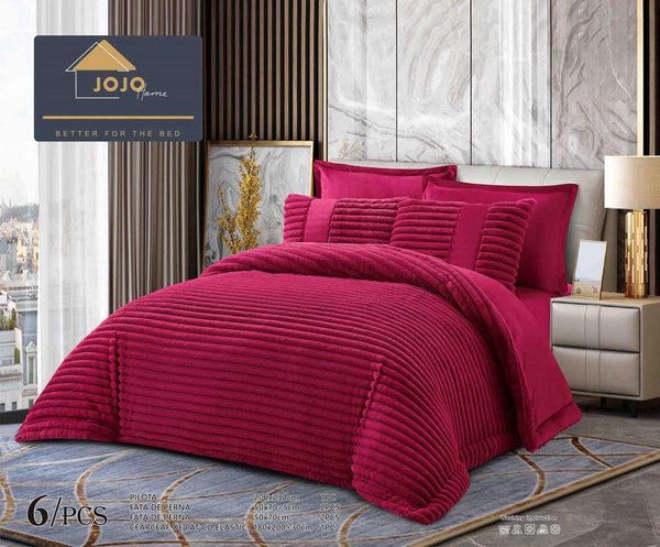 Lenjerii cu Elastic si Pilote Cocolino Blanita Iepure Visiniu LCJ801