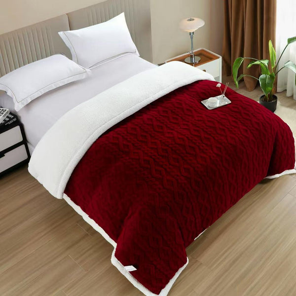 Paturi Cocolino Groase Model Tricotat Bordo PCD207