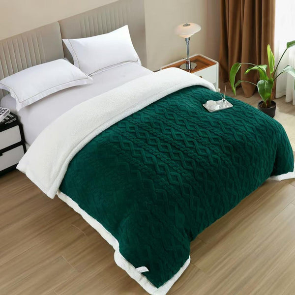 Paturi Cocolino Groase Model Tricotat Verde PCD208