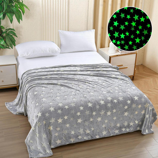 paturi ufoase fosforescente pat dublu gri stelute PCD116