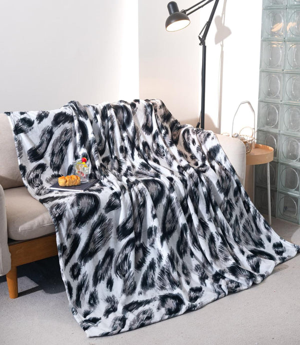 Paturi Pufoase Pufoase Pat Dublu Gri Animal Print PCA102
