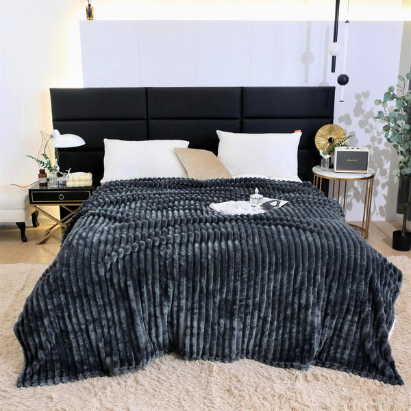 Paturi Cocolino Simple Pat Dublu Gri Antracit PCJ309