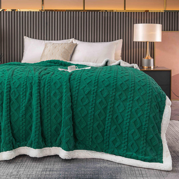 Paturi Cocolino Tricotate Groase Uni Verde PCB213