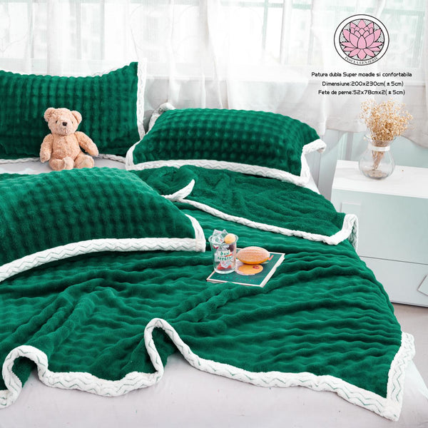 Paturi Cocolino Pufoase Pat Dublu Verde PCA307