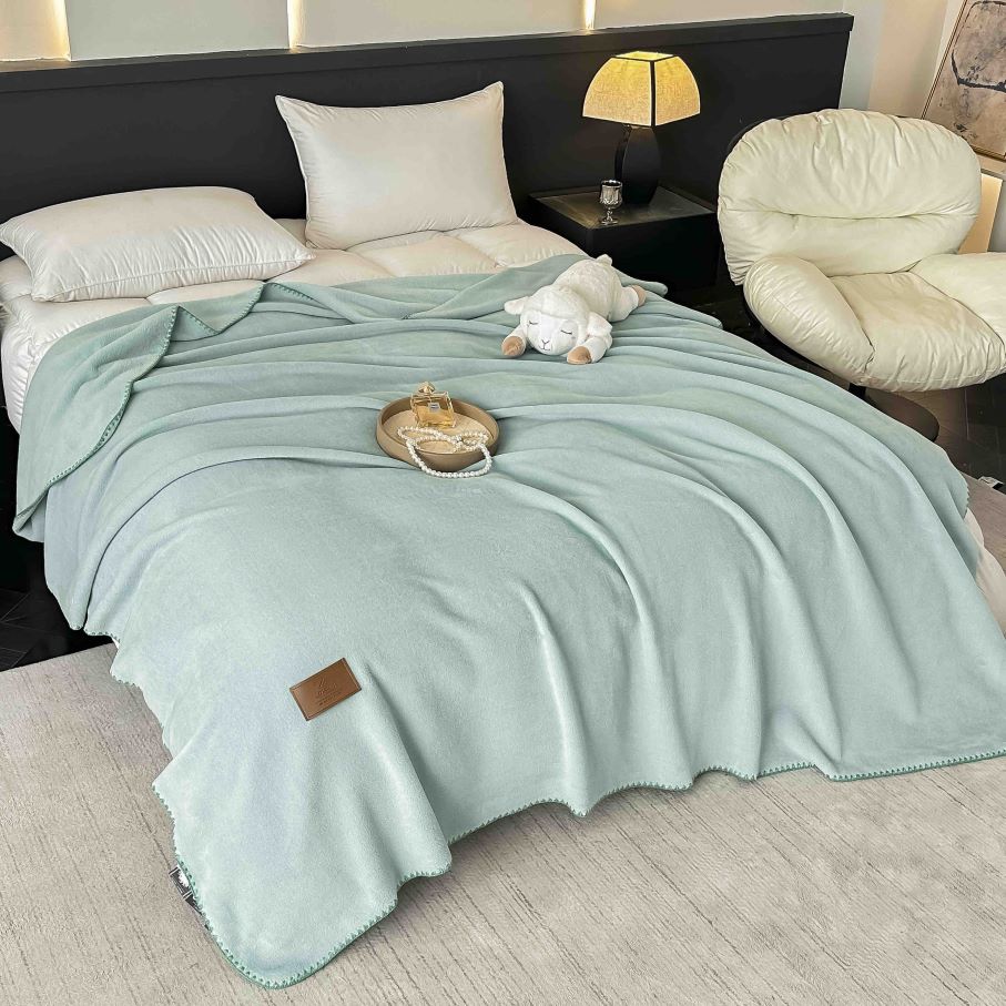 Paturi Pufoase Microfibra Fleece Pat Dublu Turcoaz Uni PCJ803