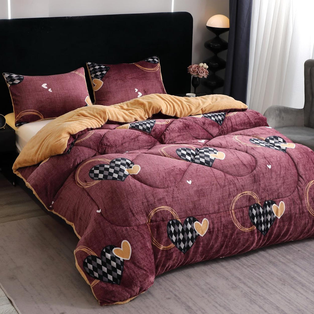 Pilote Groase Cocolino Pat Dublu Bordo Inimioare PCY103