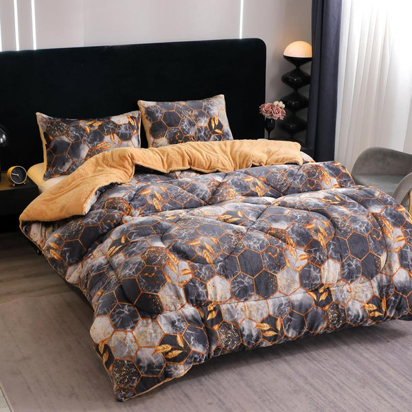 Pilote Groase Cocolino Pat Dublu Gri Geometric PCY110