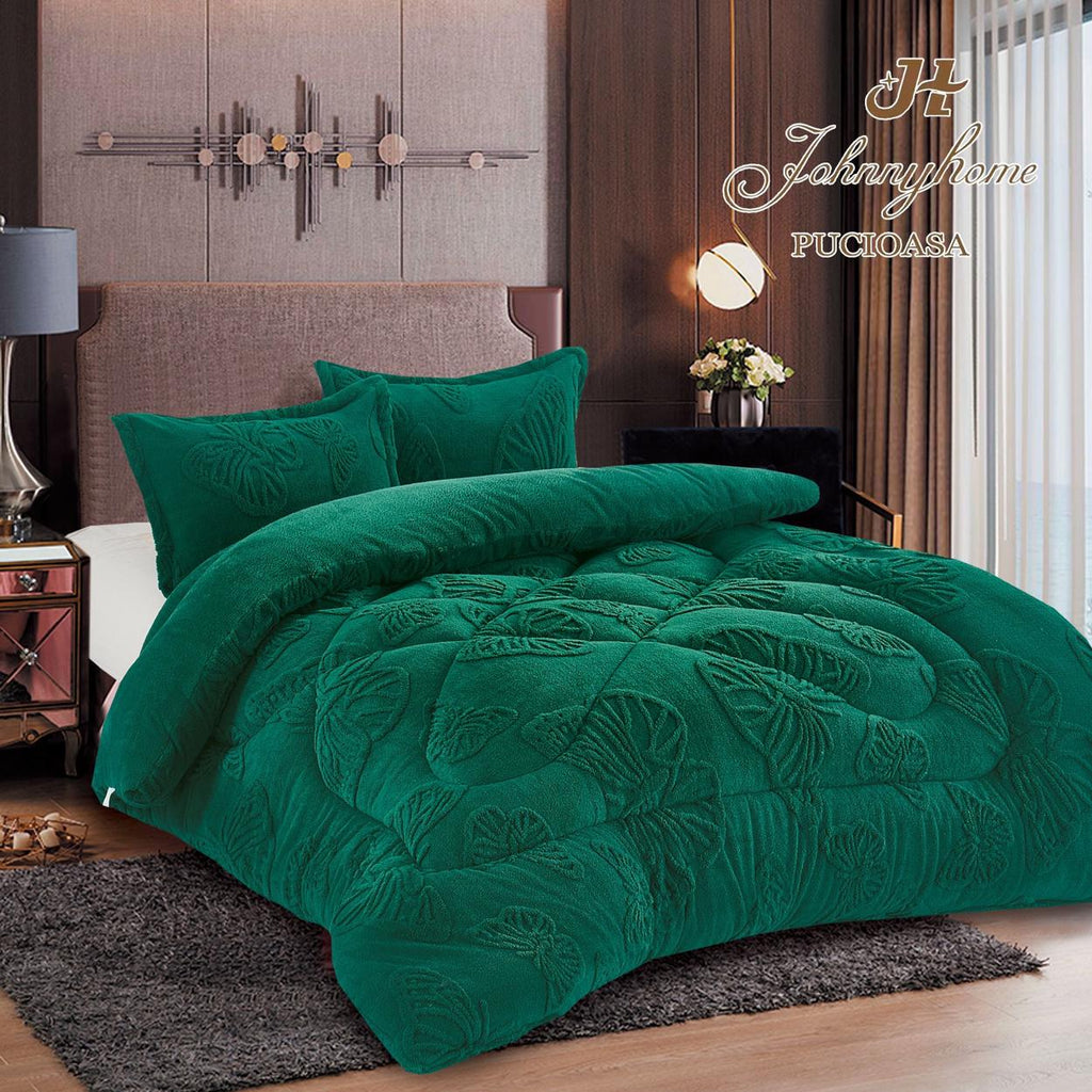 Pilote Groase Cocolino Pat Dublu Verde Smarald Model Gofrat Fluturi PCD606