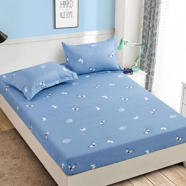 Huse cu Elastic Bumbac Finet o Persoana Bleu Fluturi CFS43