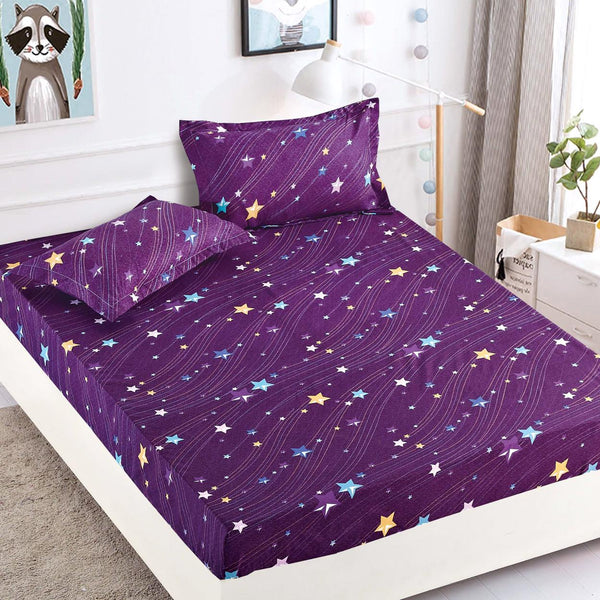  Huse cu Elastic Bumbac Finet o Persoana Mov Stele CFS22