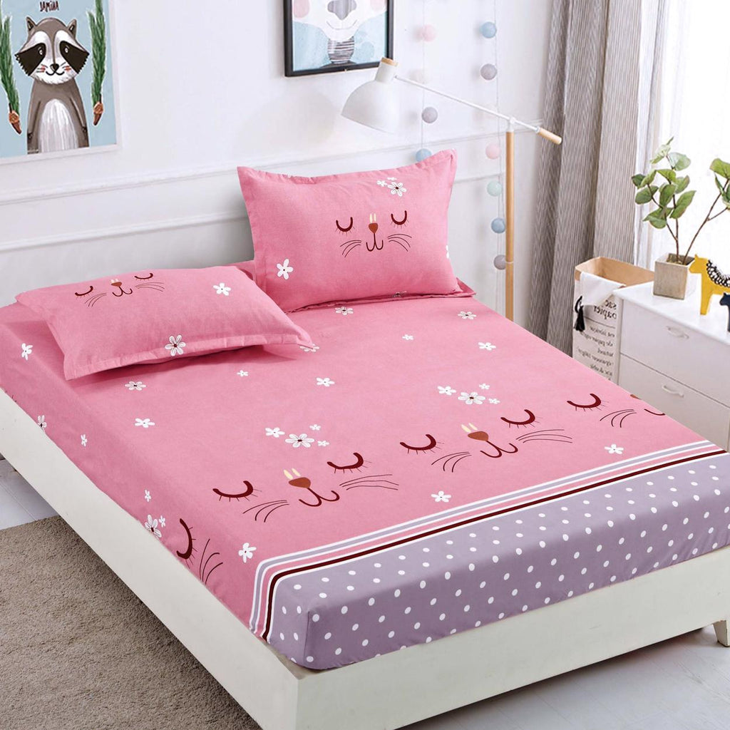  Huse cu Elastic Bumbac Finet o Persoana Roz Pisicute CFS27