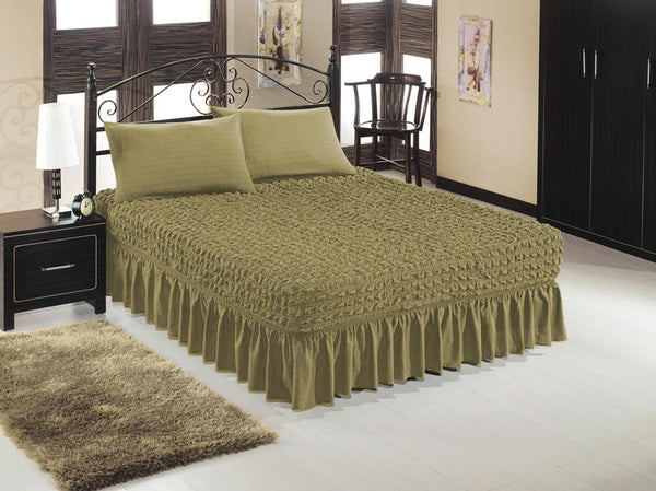 Husa Elastica Pat Matrimonial Bej H6BJ