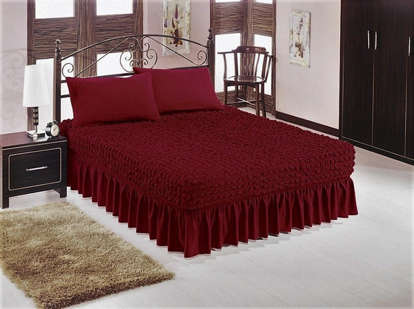 Husa Elastica Pat Matrimonial Bordo H6B