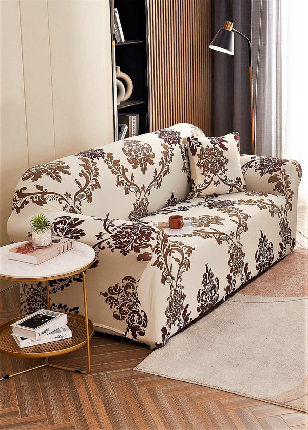 Husa Elastica Canapea 2 Locuri Crem Oriental HME2F