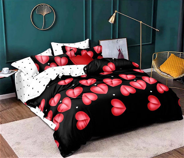 Lenjerii o Persoana Pucioasa Finet Inimioare pe Negru LSF225