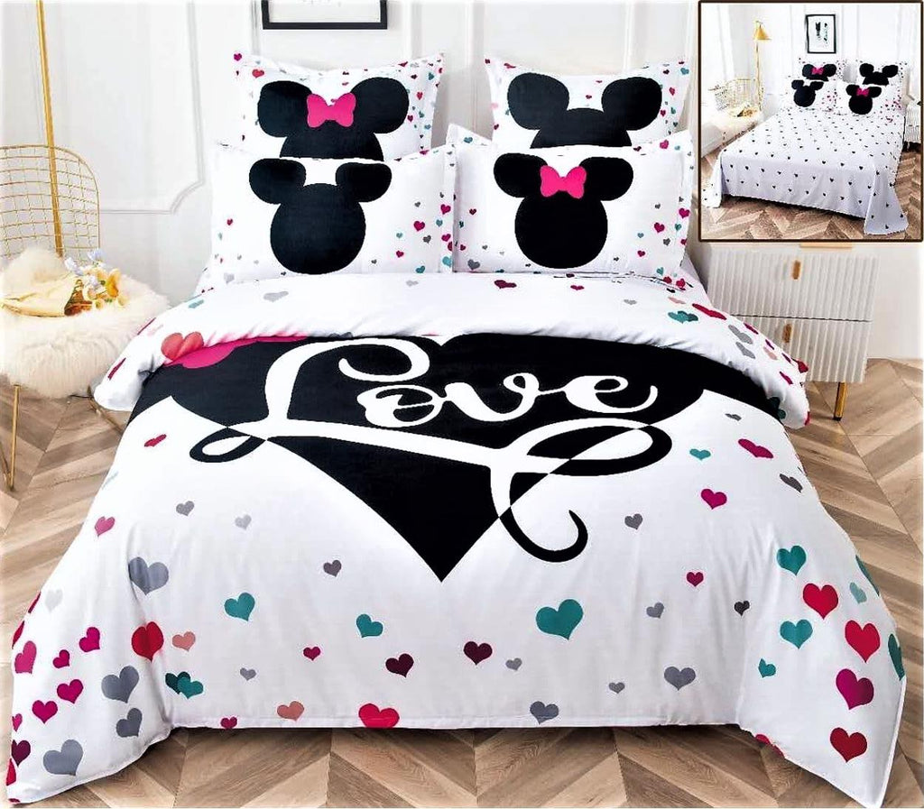 Lenjerii Bumbac Finet 6 Piese Alba Mickey Minnie BFP706