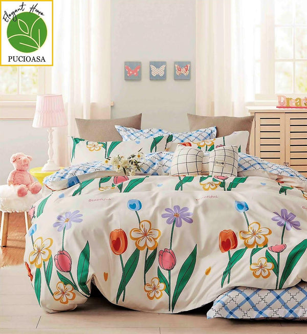 Lenjerii 1+1 Gratis Bumbac Satinat Pucioasa Multicolore Floral L594