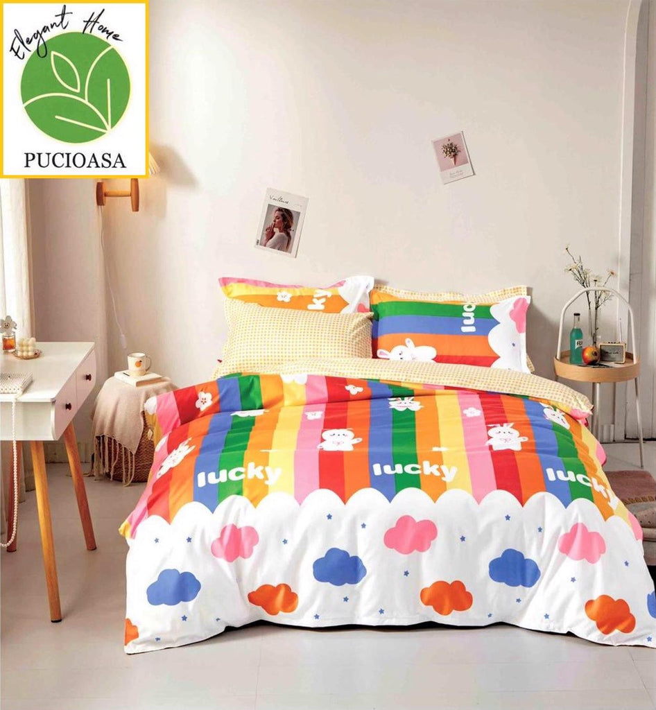 Lenjerii 1+1 Gratis Bumbac Satinat Pucioasa Multicolore Dungi L563
