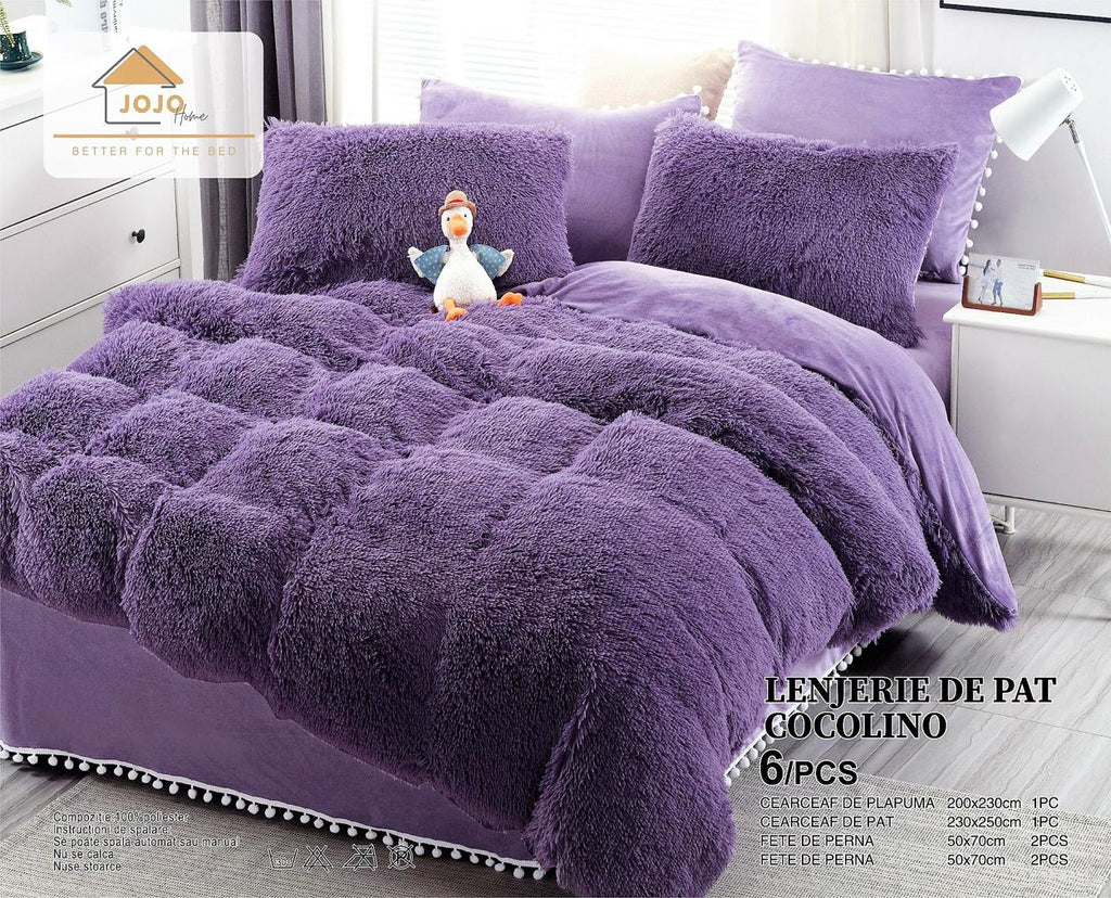 Lenjerii Cocolino Premium Lila Uni Pat Dublu LCJ507