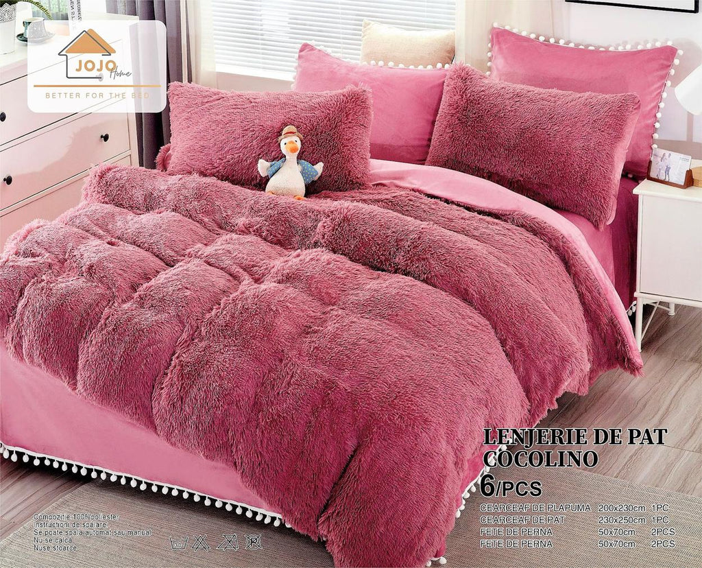 Lenjerii Cocolino Premium Roz Uni Pat Dublu LCJ501