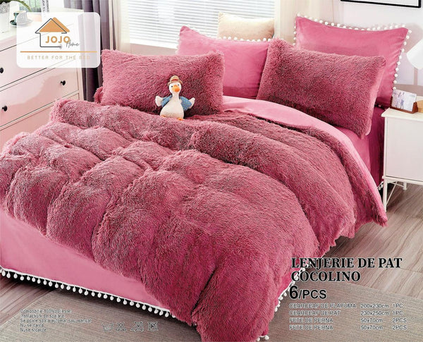 Lenjerii Cocolino Premium Roz Uni Pat Dublu LCJ501