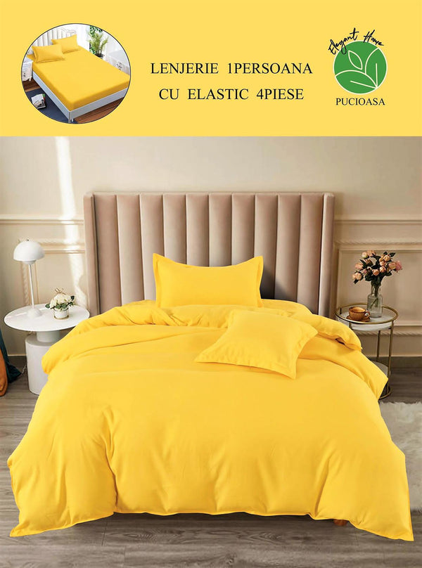 Lenjerii cu Elastic o Persoana Pucioasa Finet Galbene Uni LSE64