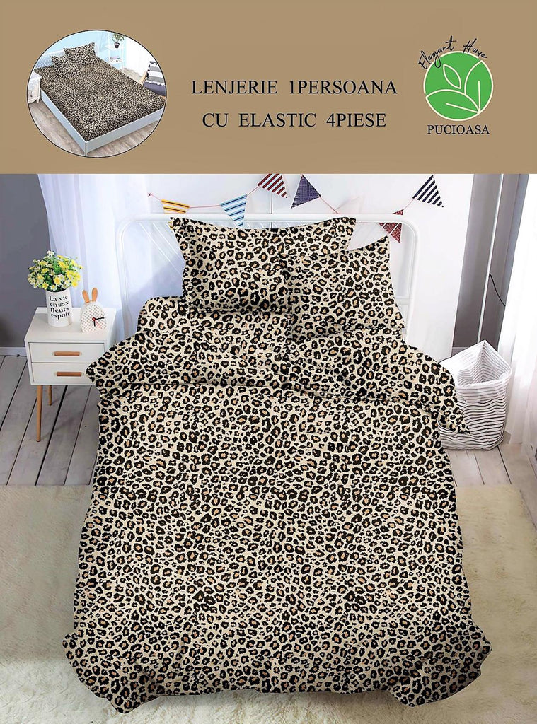 Lenjerii cu Elastic o Persoana Pucioasa Finet Animal Print Maro LSE50