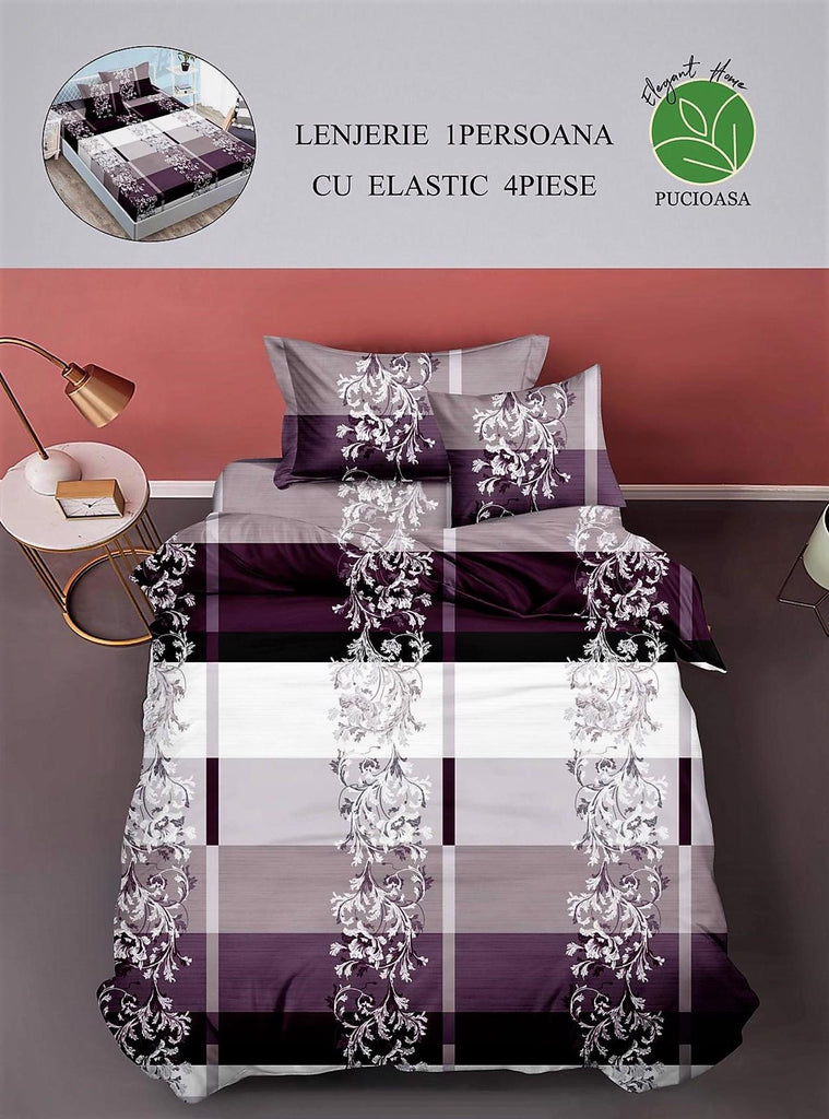 Lenjerii cu Elastic o Persoana Pucioasa Finet Alb Mov Oriental LSE51