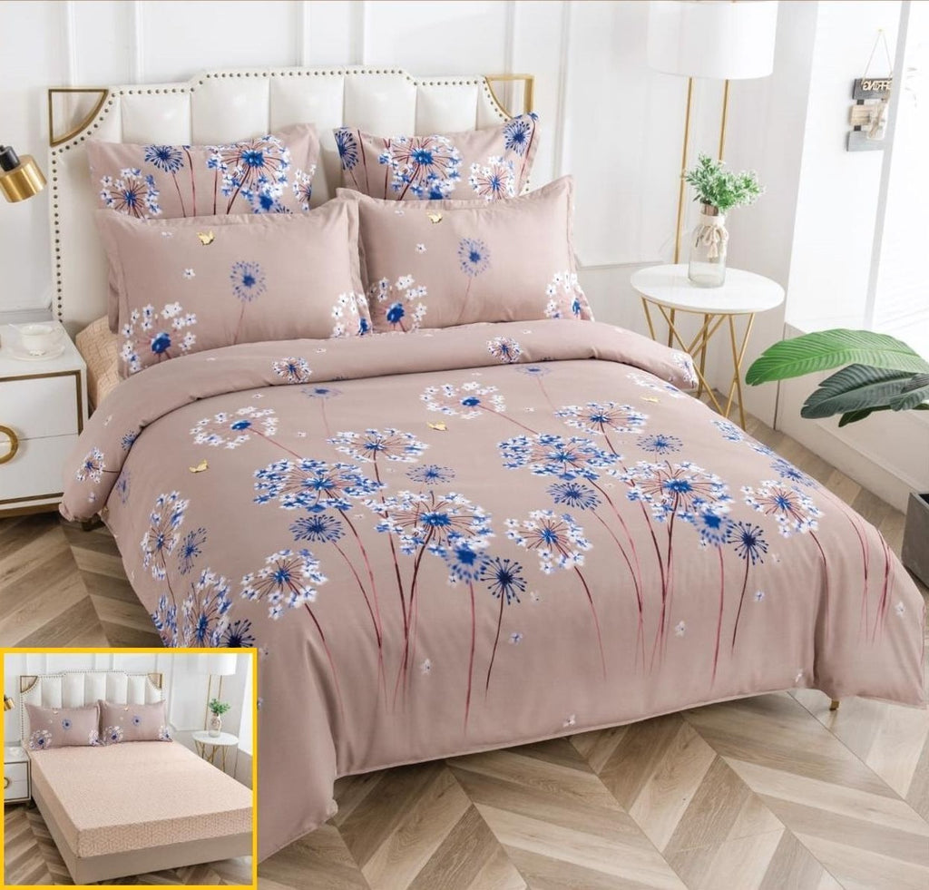Lenjerii cu Elastic Finet Pat Dublu Bej Papadii BFA13
