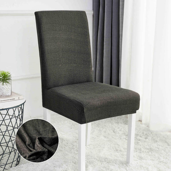 Set 6 Huse Scaune Elastice Negru HME56F