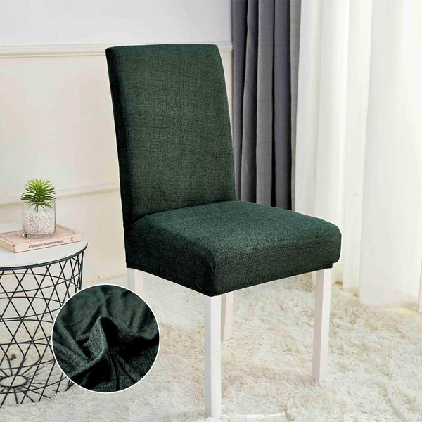 Set 6 Huse Scaune Elastice Verde Inchis HME56B