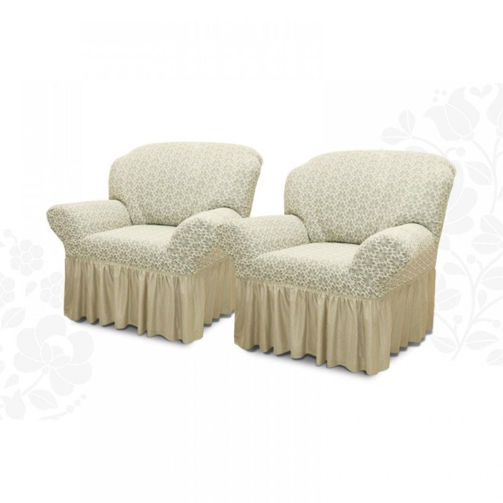 Seturi Huse Jacquard 2 Fotolii Calitate Premium Crem HJV2CM